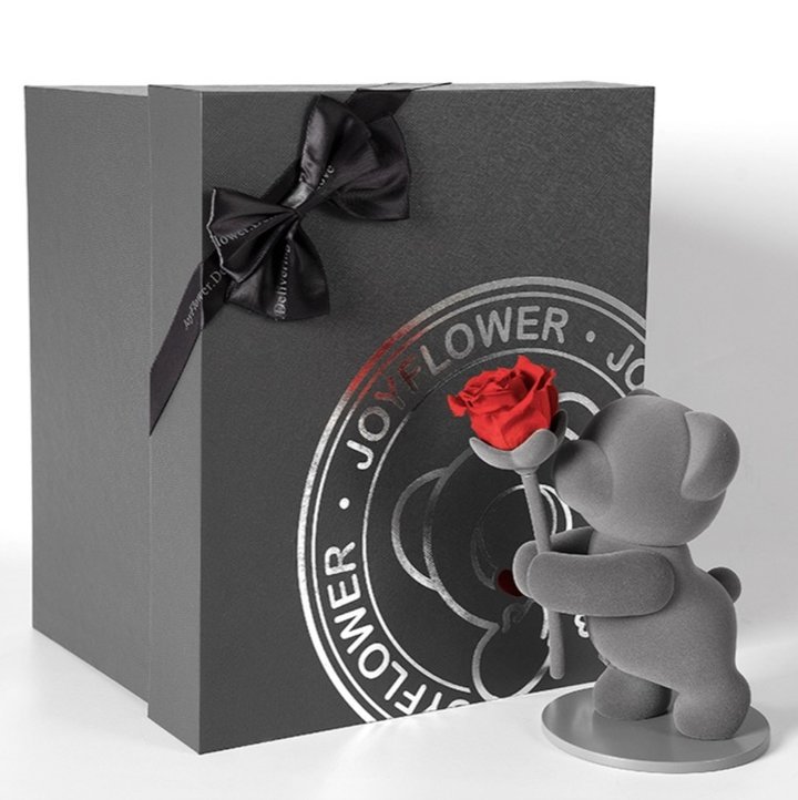 JoyFlower永生玫瑰花小熊礼盒