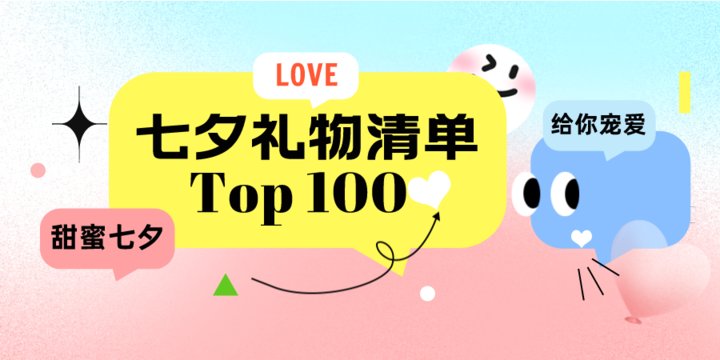 七夕救急贴：礼物说2022最受欢迎的七夕礼物Top 100 